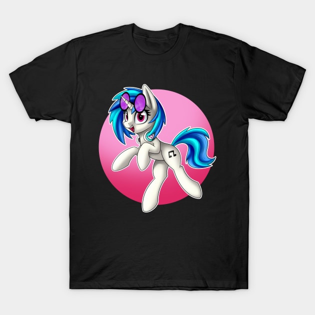 Happy Vinyl Scratch T-Shirt by Supermoix